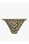 Leopard Patterned Slip Bikini Bottom - 7