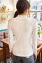 Woman White Half Fisherman Raised Camisole Blouse BLZ-19000599 - 5
