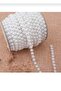 5 Meters White Row Cut Pearl, Bundle Decoration, Bouquet Pearl Decoration - 7