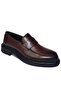 Laceless Bow Band Model Genuine Leather Thick Sole Men's Loafer Shoes K2518-2722