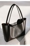 Women's Coffee Magnetic Hand and Shoulder Bag - 3