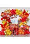 Firefighter Theme Balloon Garland Arch Red Yellow Orange Confetti Latex Balloon - 5