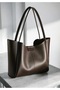 Women's Coffee Magnetic Hand and Shoulder Bag