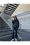 Black Leather Jacket - Women'S, Double Pockets and Snaps