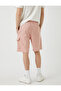 Slim Fit Bağcıklı Şort - 4