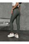 Super High Waist Fleece-Lined Tights Haki̇.9 - 3