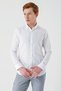 White Long Sleeve Oxford Pocketless 100% Cotton Classic Slim Fit Slim Fit Shirt1004240188