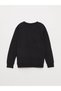 10 November Ataturk Printed Crew Neck Oversize Black and White Sweatshirt - 2