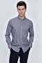 Red Long Sleeve Shirt Collar Classic Slim Fit Cotton Lycra Shirt 1004225208 - 4