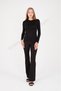 Zero Neckline Long Sleeve Viscose Lycra Flexible Black or White Badi Body Suitable for Hijab Wear - 2