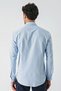 Blue Long Sleeve Oxford Pocketless Cotton Classic Slim Fit Slim Fit Shirt1004240235 - 8