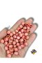 10mm Powder Pink Wooden Beads - (100 Pieces) - 2