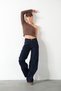 Dark Blue Loose Fit Denim Wide Leg Comfortable Baggy Jean Jeans Loose Women's Pants @Varese