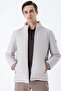 Men's Stone Color Quilted Padded Stand Collar Slim Fit Casual Coat 1007235264 - 5