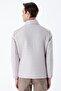 Stone Color Quilted Filled Stand Collar Lined Slim Fit Slim Fit Casual Coat1007235264 - 4