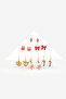 New Year Colorful Earrings Set - 2