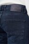 Men's Dark Navy Blue Plain Cotton 5 Pocket Slim Fit Denim Jeans Jean Pants 1023245155 - 5