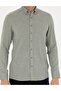 Green Slim Fit Long Sleeve Shirt 50280157-Vr054 - 6