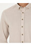 Beige Slim Fit Long Sleeve Shirt 50282786-Vr011 - 7