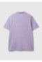 Men's Lilac 100% Cotton Logo Embroidered Buttoned Polo T-Shirt - 4
