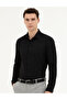 Black Slim Fit Long Sleeve Shirt 50282961-Vr046 - 3
