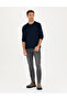 Dark Navy Blue Regular Fit Crew Neck Sweatshirt 50279557-Vr100 - 4
