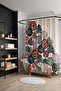 Bathroom Curtain, Bohemian Red Green Trees Pattern Shower Curtain, Bathtub Curtain 175X200Cm - 3