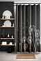 Bathroom Curtain, White Flying Dandelion Patterned Shower Curtain, Bathtub Curtain 175X200Cm - 3