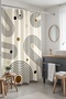Bathroom Curtain, Bohemian Geometric Polka Dot Patterned Shower Curtain, Bathtub Curtain 175X200Cm - 2