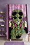Bathroom Curtain, Forged Alien Pattern Shower Curtain, Bathtub Curtain 175X200Cm