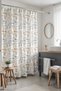 Bathroom Curtain, Country Stamps Pattern Shower Curtain, Bathtub Curtain 175X200Cm - 2