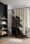 Bathroom Curtain, Black and White Forest Scenery Pattern Shower Curtain, Bathtub Curtain 175X200Cm - 2