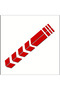 Mudguard Sticker Strip Suitable for All Engines (25*4cm)