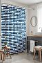 175X200Cm Patterned Bathroom Curtain - Striped Sailor and Bagels - 2