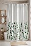 Bathroom Curtain, Green Eucalyptus Leaves Pattern Shower Curtain, Bathtub Curtain 175X200Cm - 3