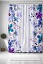 Bathroom Curtain, Floral Spring Pattern Shower Curtain with Purple Stripe, Bathtub Curtain 175X200Cm - 3
