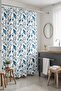 Bathroom Curtain, Blue under the Sea Fish Pattern Shower Curtain, Bathtub Curtain 175X200Cm - 2