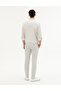 Gray Slim Fit Elastic Waist Canvas Trousers 50288508-Vr024 - 4