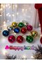 Christmas Pine Tree Ball Colorful 3 cm 12 Pieces Colorful Christmas Balls - 6