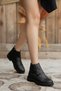Unisex Furry Boots Zippered&Tied Cold&Waterproof Black Non-Slip Sole Unisex Winter Boots - 5
