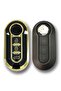 فيات دوبلو 2010 Switchblade Black Auto Key Control Container Case سلسلة مفاتيح أوتوماتيكية - 2