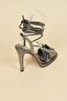 Platform Heeled Shoes with Butterfly Accessories PLATINUM - 8