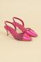 Stone Piping Slit Belly Stiletto Fuchsia - 5