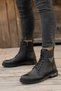 Unisex Furry Guaranteed Flexible Winter Water and Cold Proof Zippered Lace-Up Non-Slip Sole Boots - 4