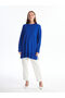 Plum Crew Neck Plain Long Sleeve Women's Knitwear Tunic (W4) - 2
