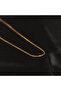 Steel Men's Necklace, Gold Color, Thin Chain No:13 - 3