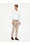 Beige Ex. Slim Fit Fabric Trousers 50295056 -Vr011 - 3