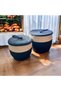 Wicker Jute Basket with Lid Decorative Basket Potato Onion Vegetable Basket Organizer