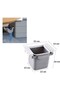 Buffer ®   Mini Table Dustbin Plastic under Counter Retractable Adhesive Invisible Baffle Practical - 2