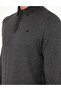 Anthracite Melange Slim Fit Polo Neck Basic Knitwear Sweater 50296623-Vr081 - 7